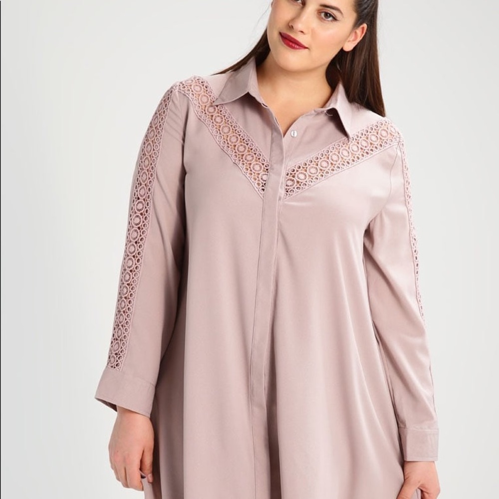 Glamorous Curve Shirt - Dusty Lilac